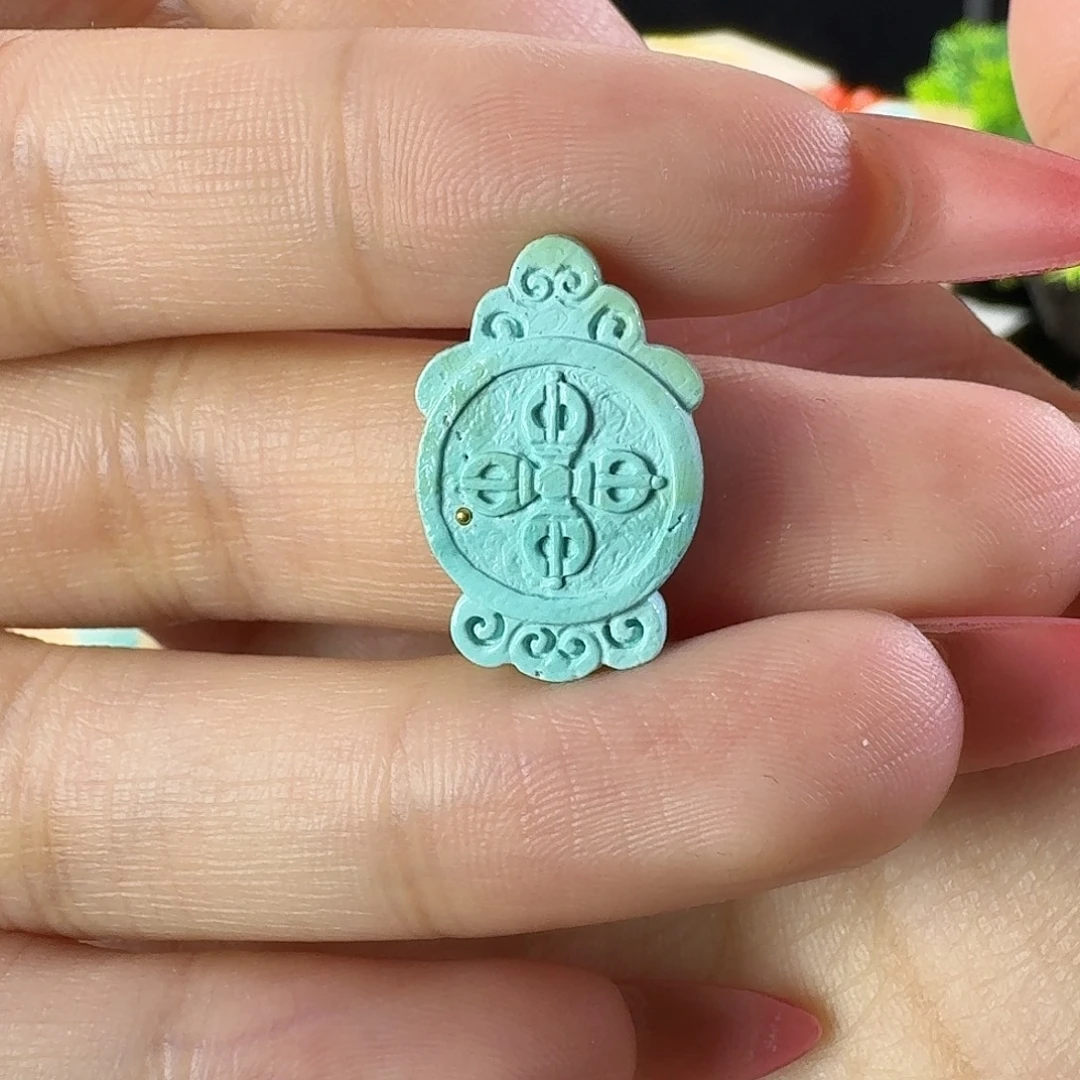 绿松石未镶嵌吊坠(不含链)