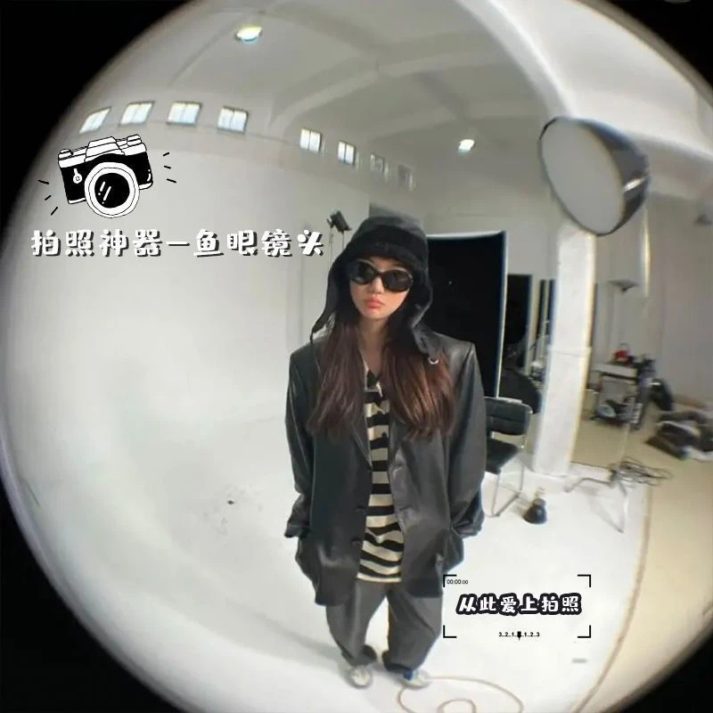 【工藤】手机通用鱼眼镜头三合一套装拍照手机镜头抖音自拍神器饰品