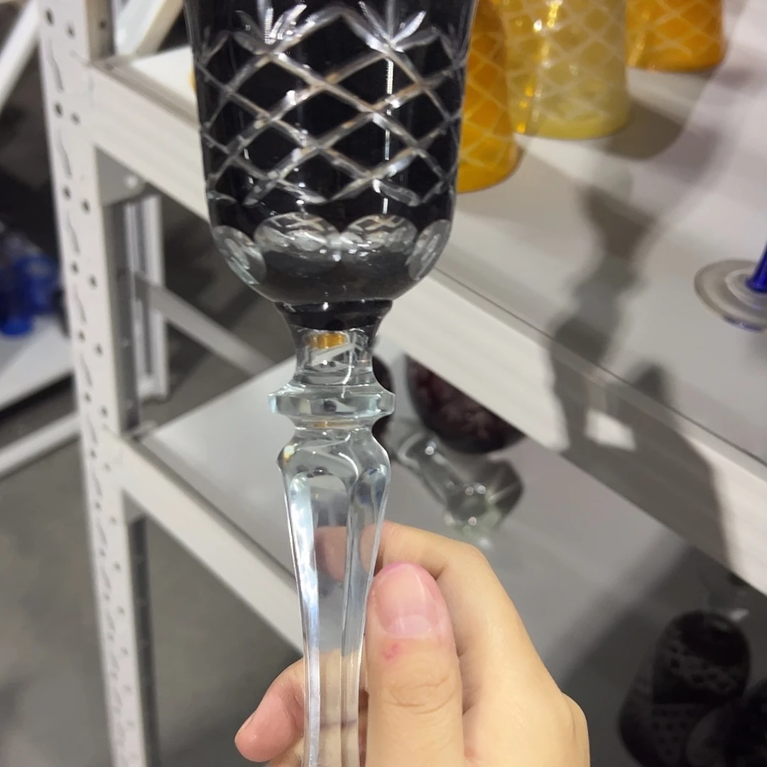 平底款水晶玻璃微瑕一个