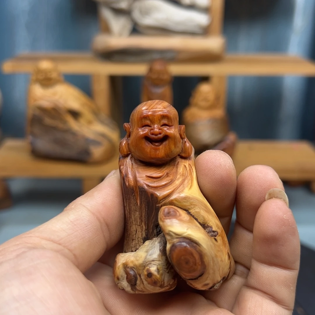 木周崖柏木摆件手把件