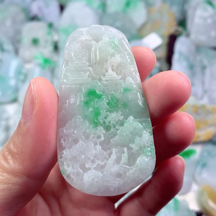 翡翠未镶嵌吊坠(不含链)