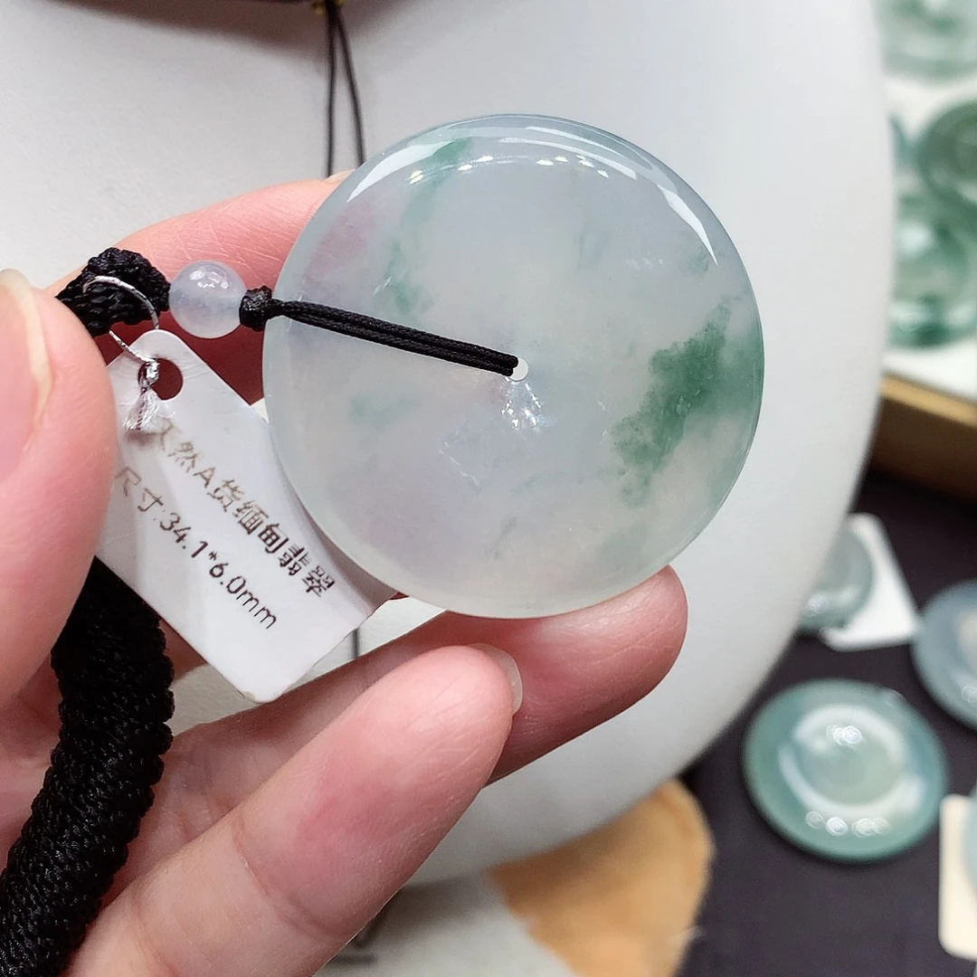 颈饰未镶嵌翡翠编号49，34.1/6