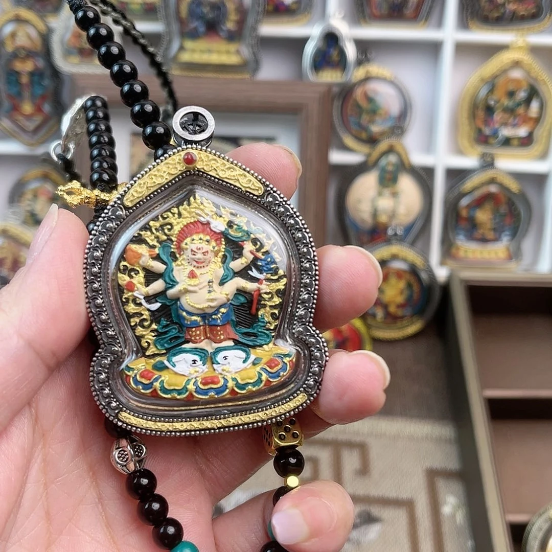 泥塑口**非做旧款大黑天双面