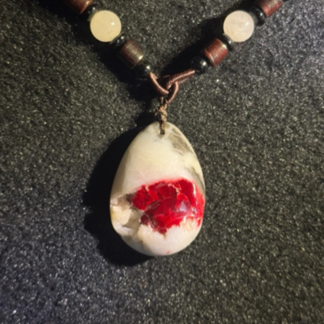 非金属仿水晶吊坠 善元门孤品随形晨砂吊坠