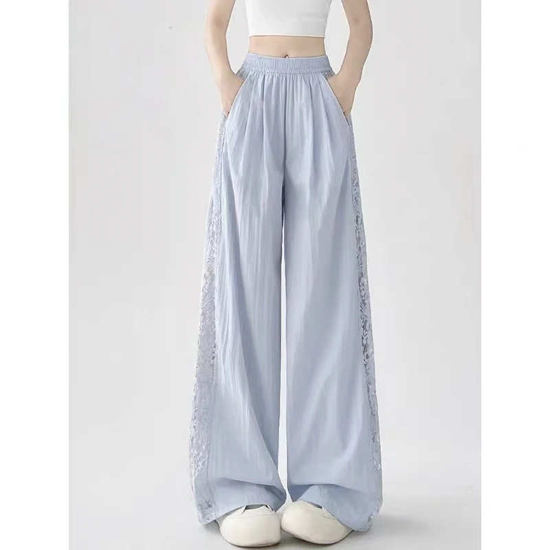 【清货】2025夏潮流镂空侧条薄款宽松休闲裤 D552 552 M