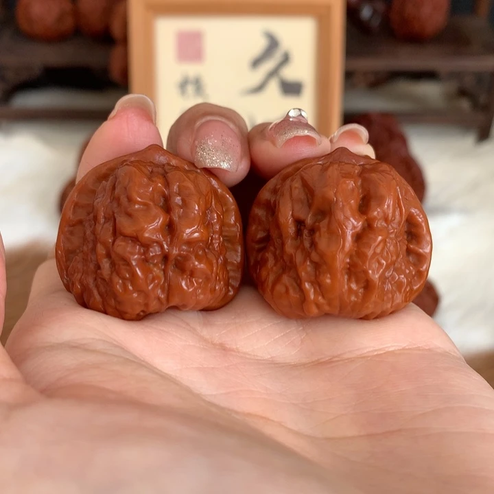 文玩核桃把件丢*34+蛤蟆头