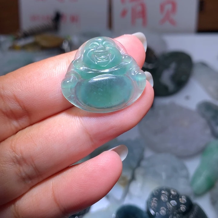 翡翠未镶嵌颈饰保真天然A货翡翠