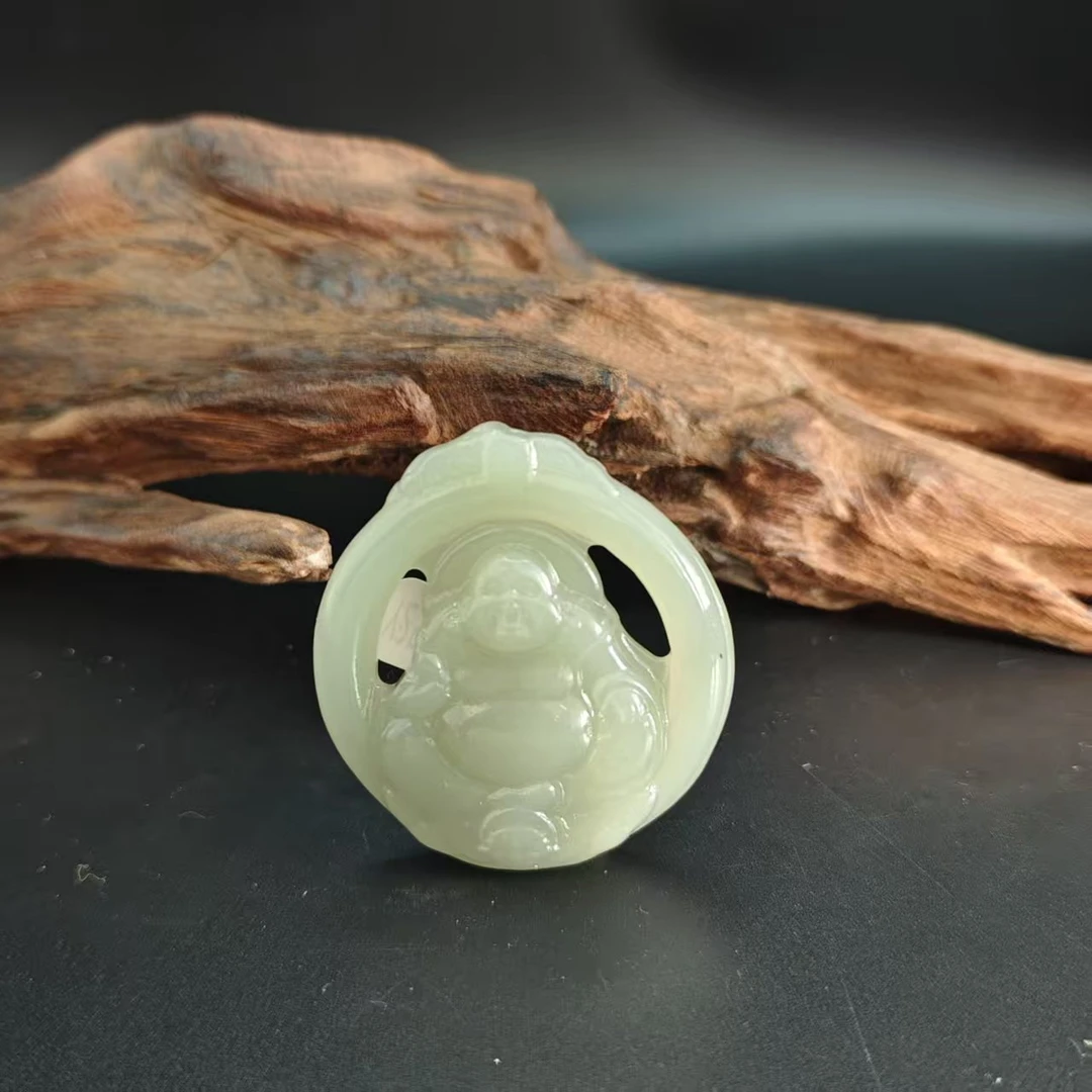 Q和田玉佛公吊坠0951