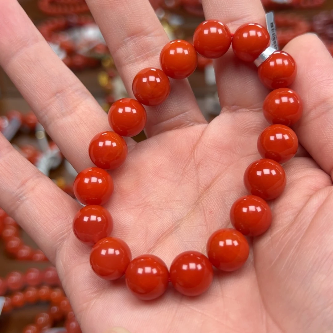 南红玛瑙未镶嵌手链保山料10m典藏版