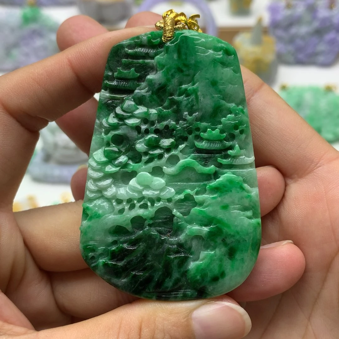 翡翠未镶嵌颈饰翡翠