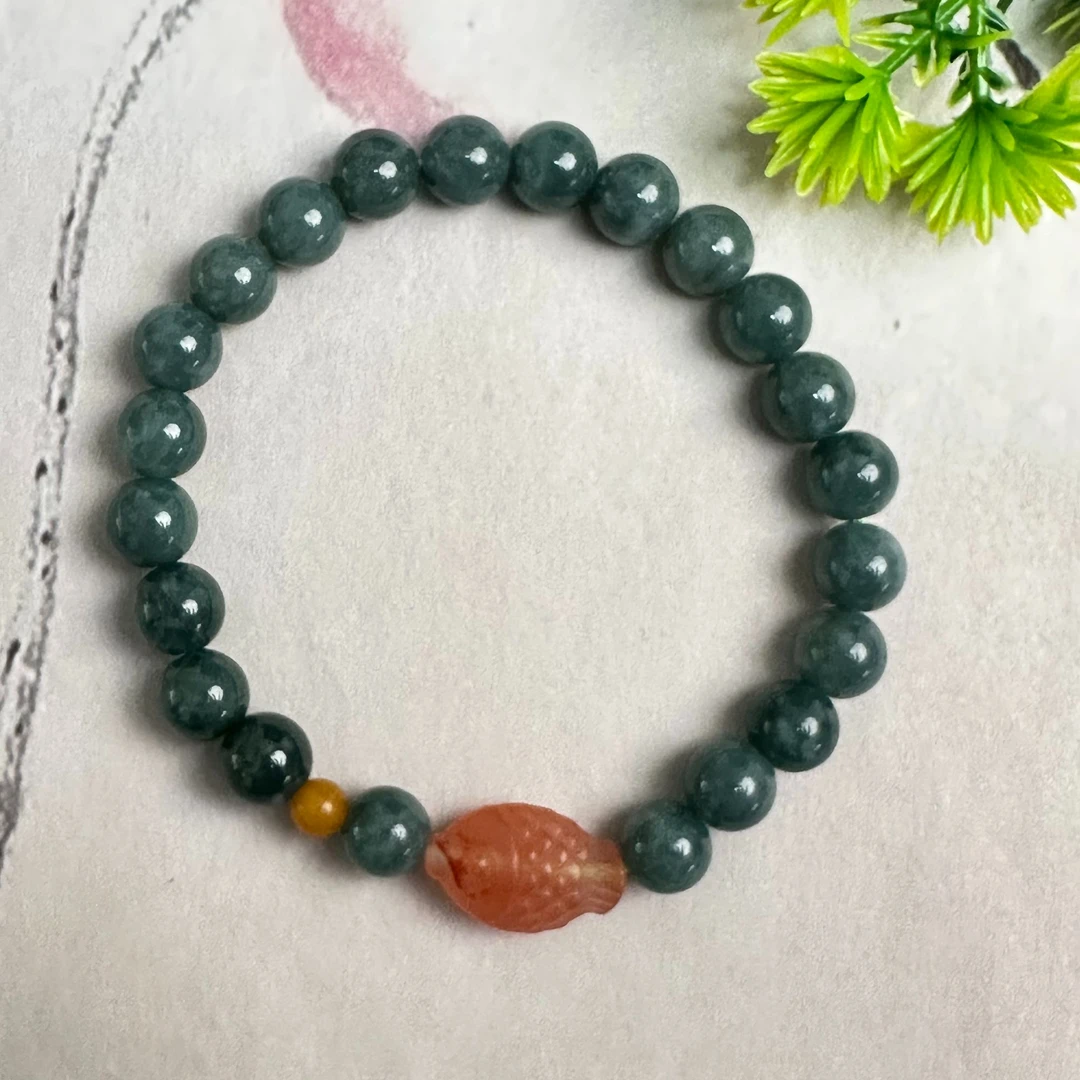 Y75翡翠手链高级感时尚百搭精致