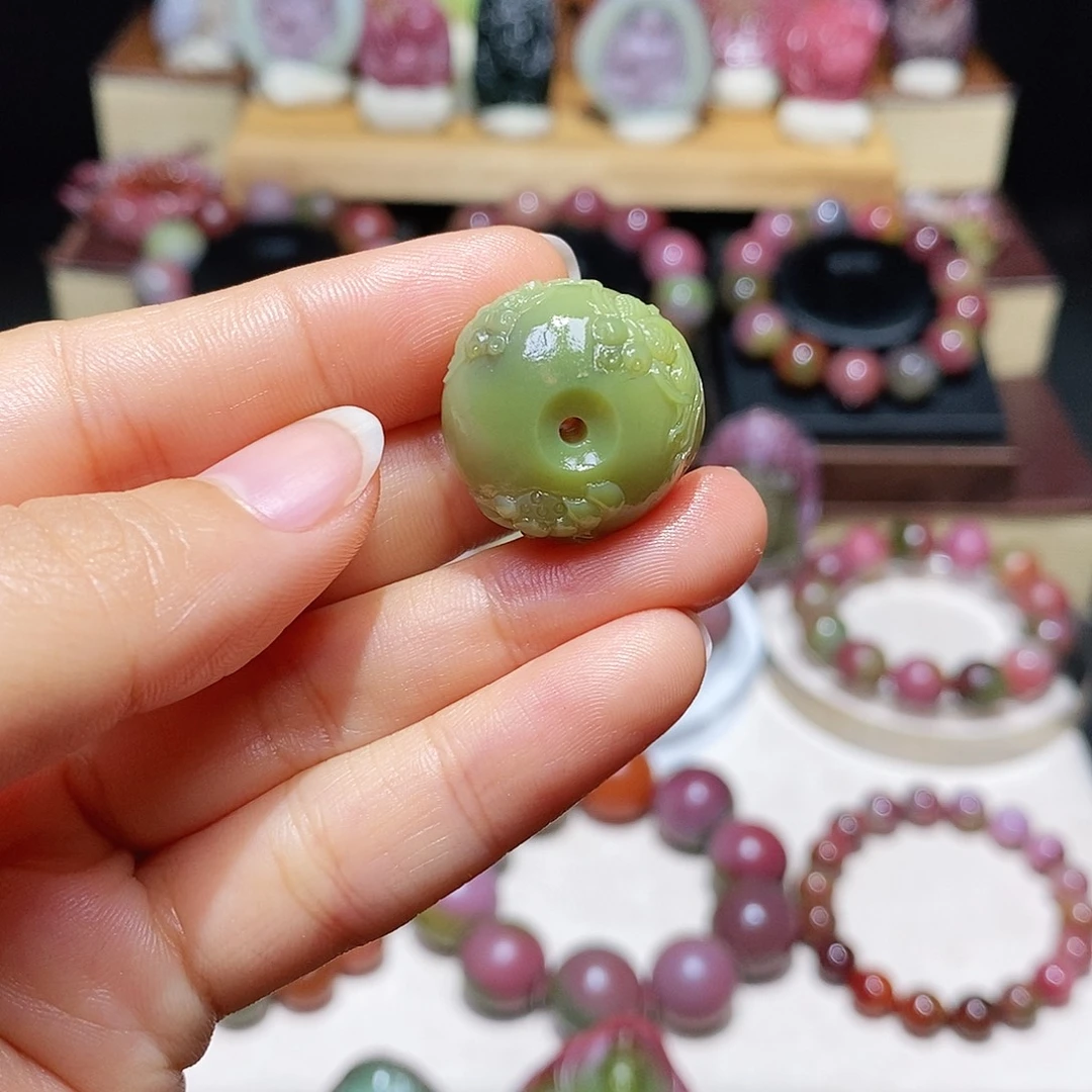 玛瑙/玉髓未镶嵌盐源玛瑙双鱼平安扣