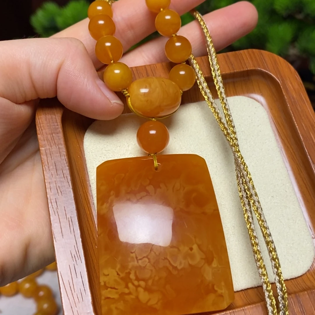 【闪购商品】蜜蜡颈饰未镶嵌项链