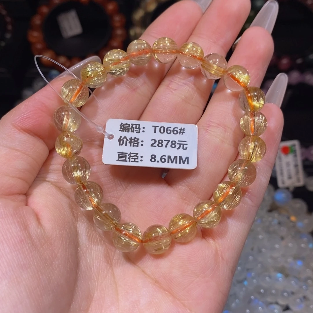 发晶手链未镶嵌T066#8.6mm