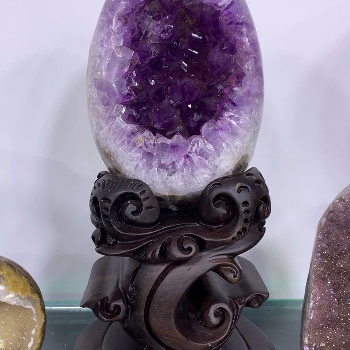 源***展紫晶珠宝半成品未镶嵌紫晶