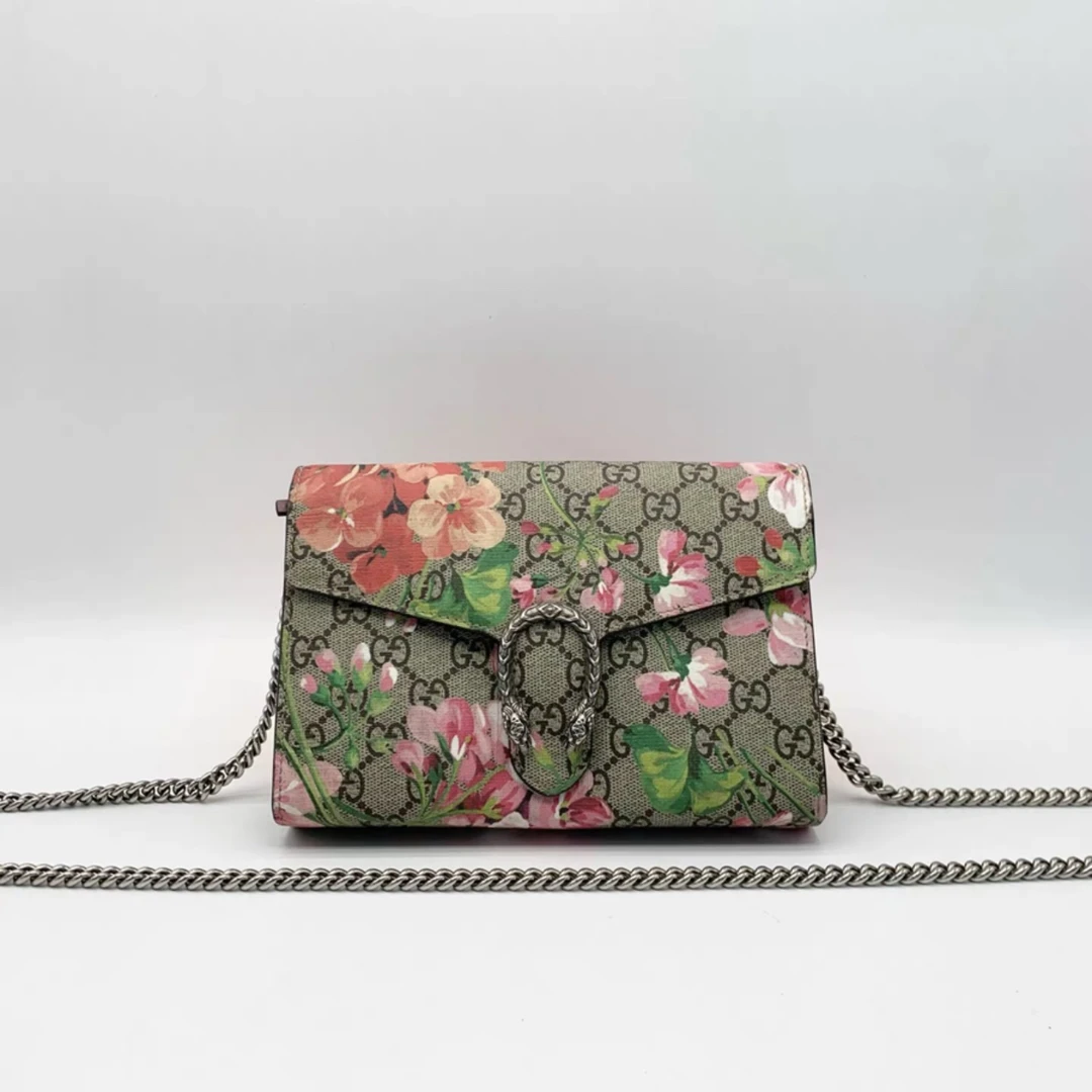95新 GUCCI/古驰 GUCCI/古驰 花卉酒神woc斜跨包24976