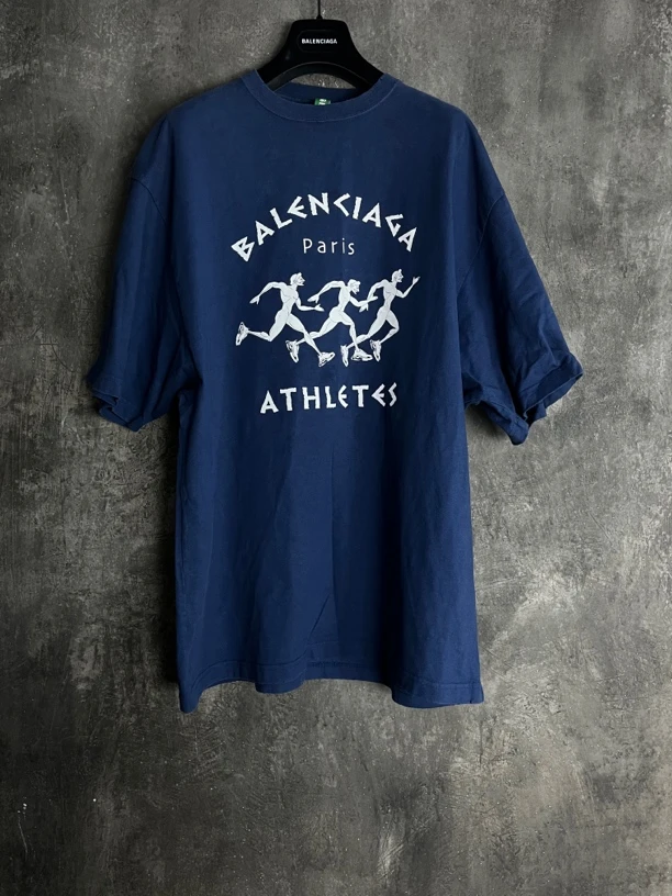 全新未使用 Balenciaga/巴黎世家 XS码*1/马拉松字母短袖/00060