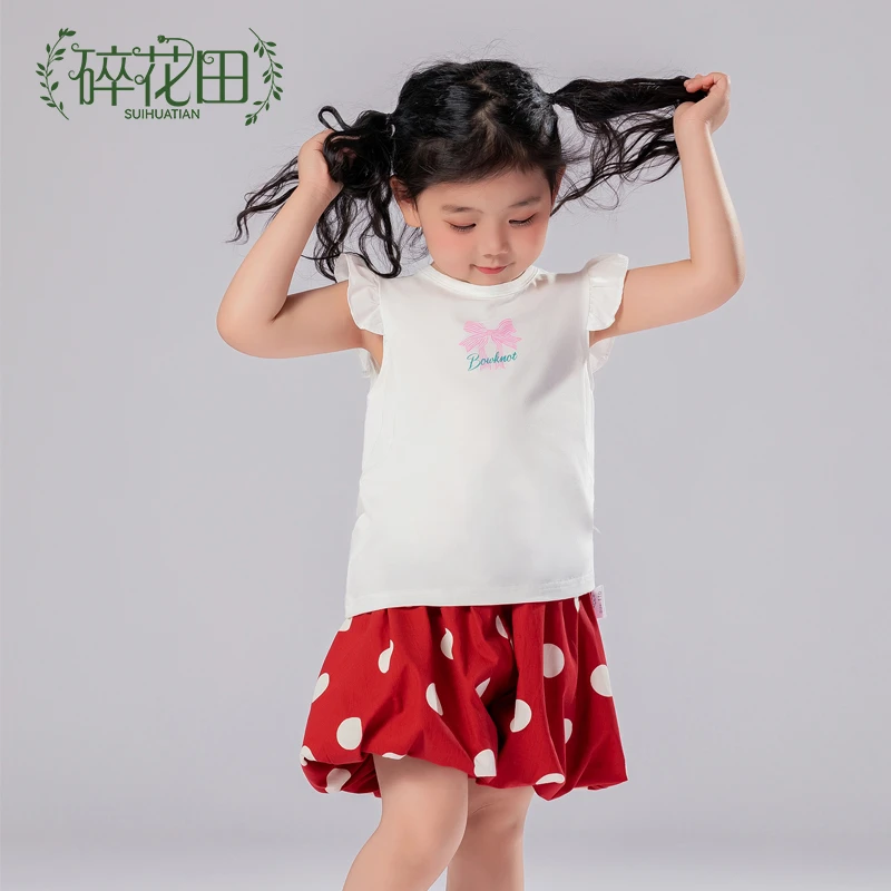 儿童背心女中小童字母蝴蝶结背心EX812