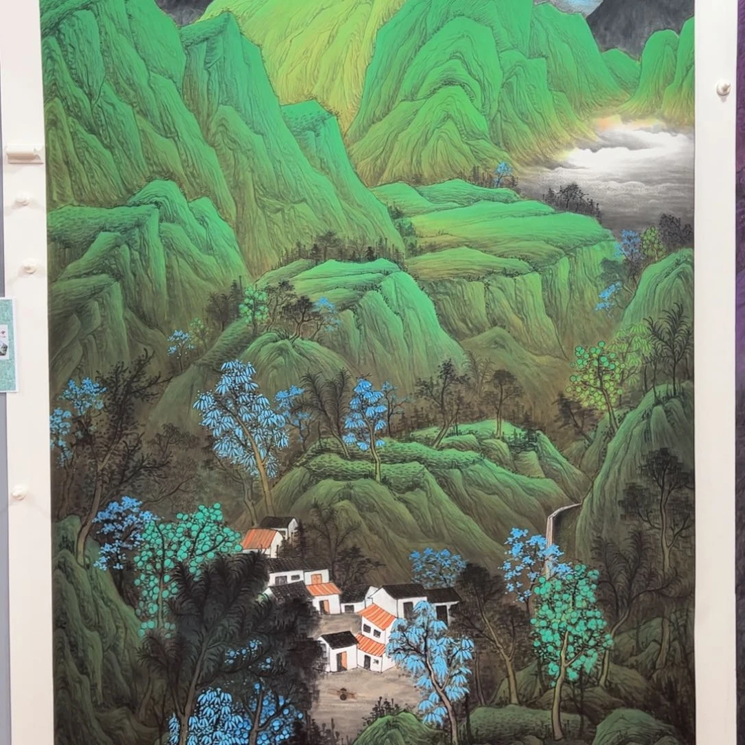 国画国画中美协会员莫国宾老师精品