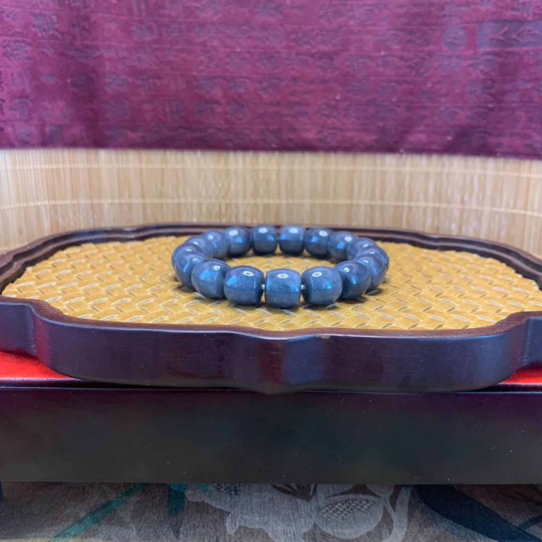 L和田玉桶珠手串（卡12）0645