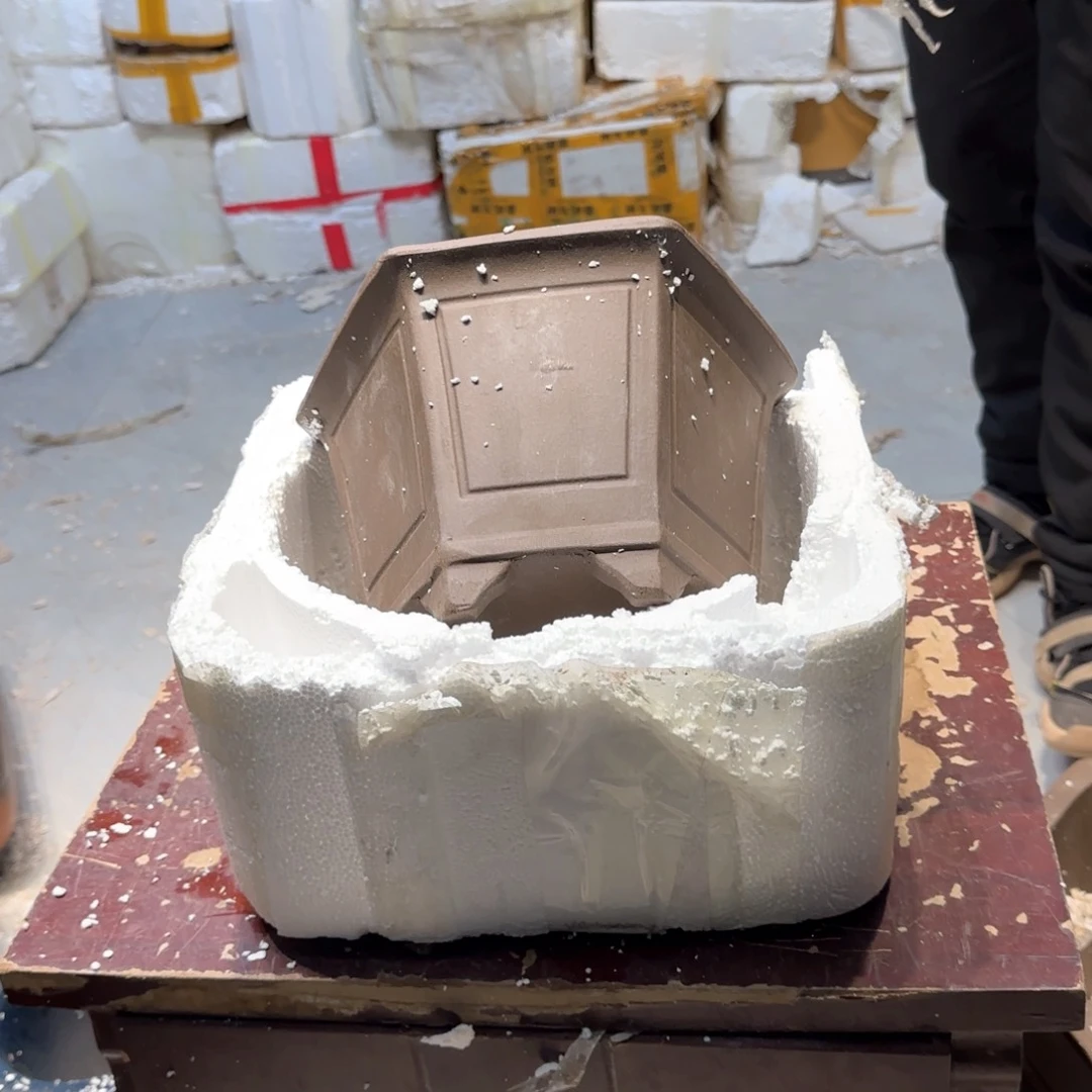 紫砂花盆瑕疵和瑕疵的