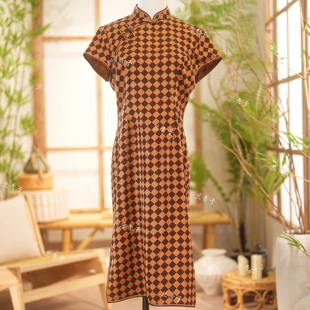 芹 新中式 香云纱 连衣裙 076