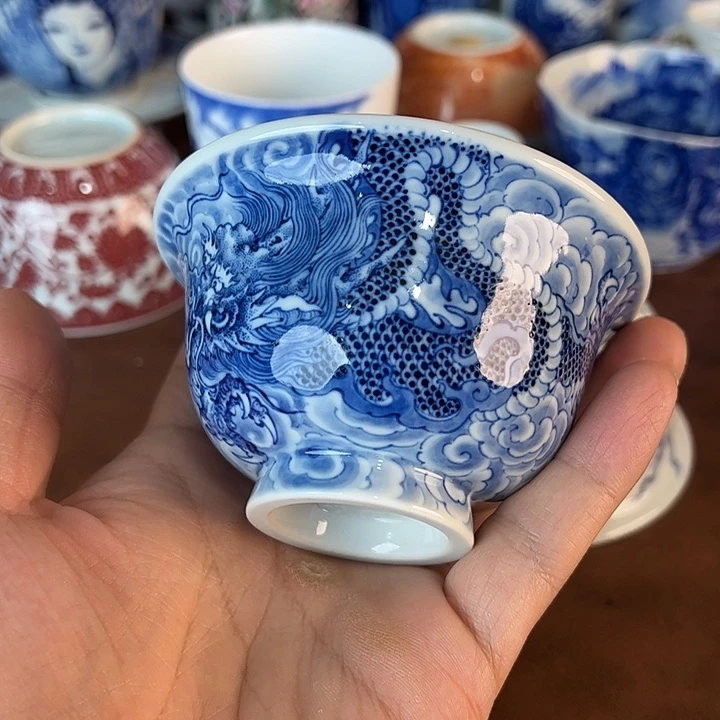 大***涂瓷片景德镇全手工手绘陶瓷