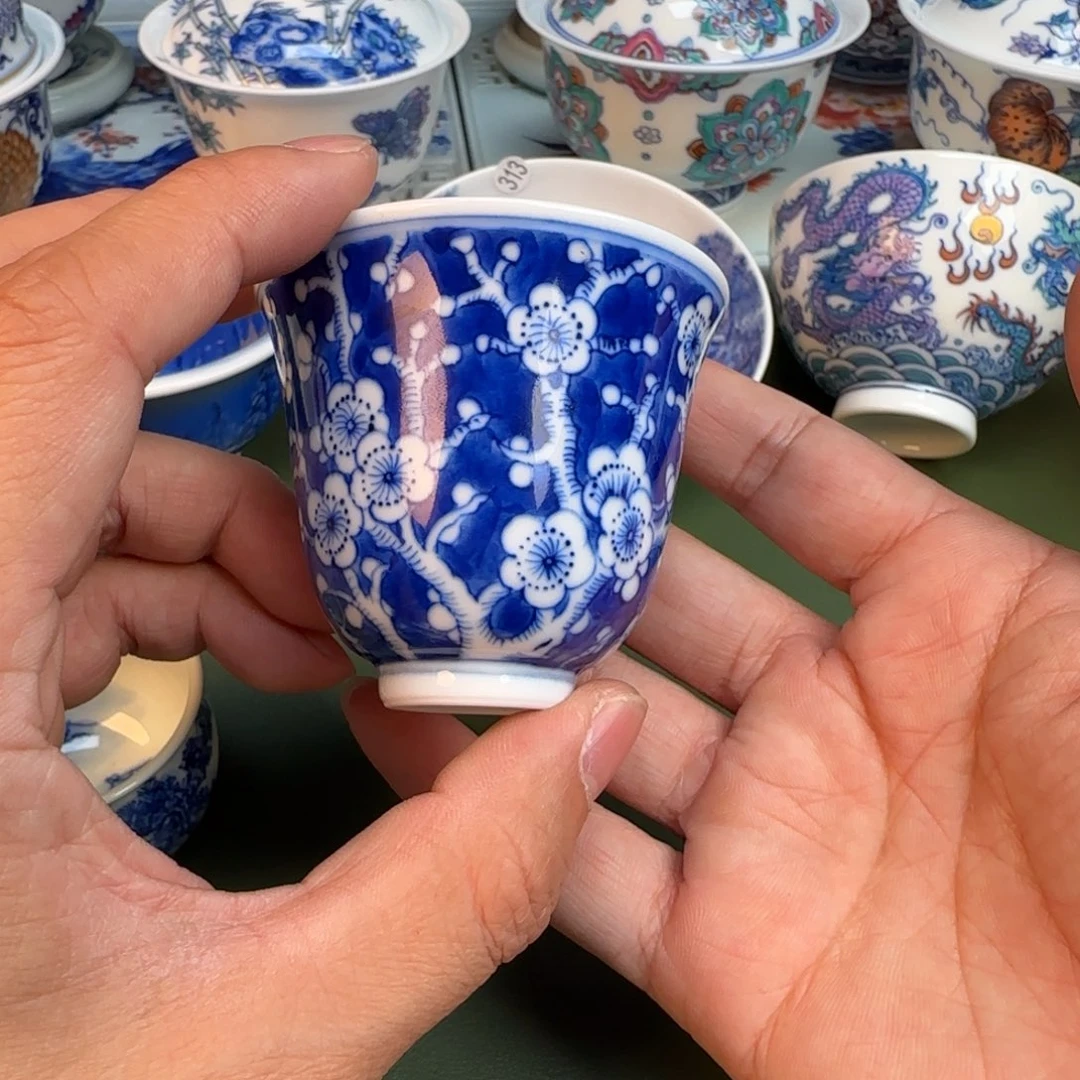 纯手工纯手绘茶具石头316