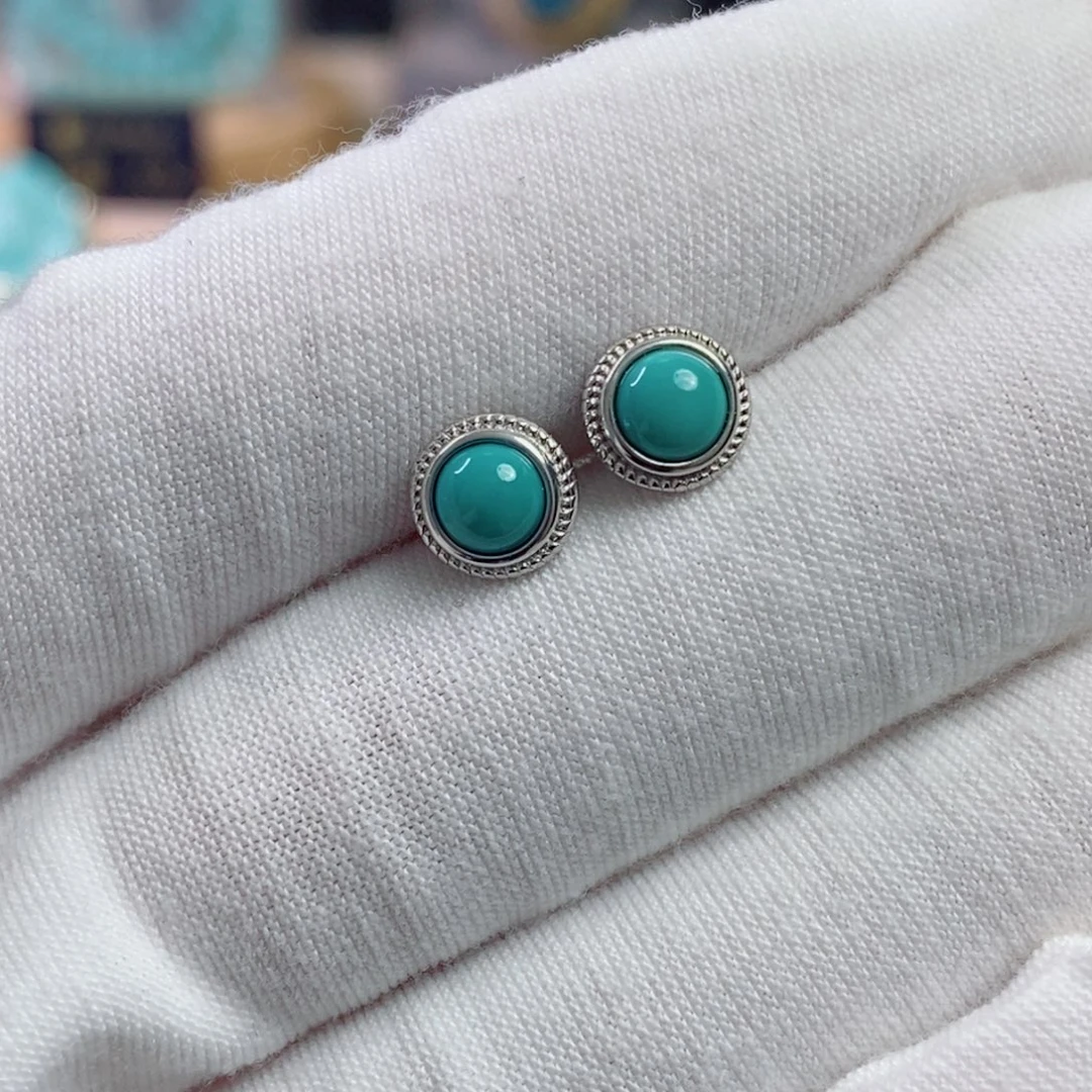 绿松石银S925镶嵌珠宝奇石