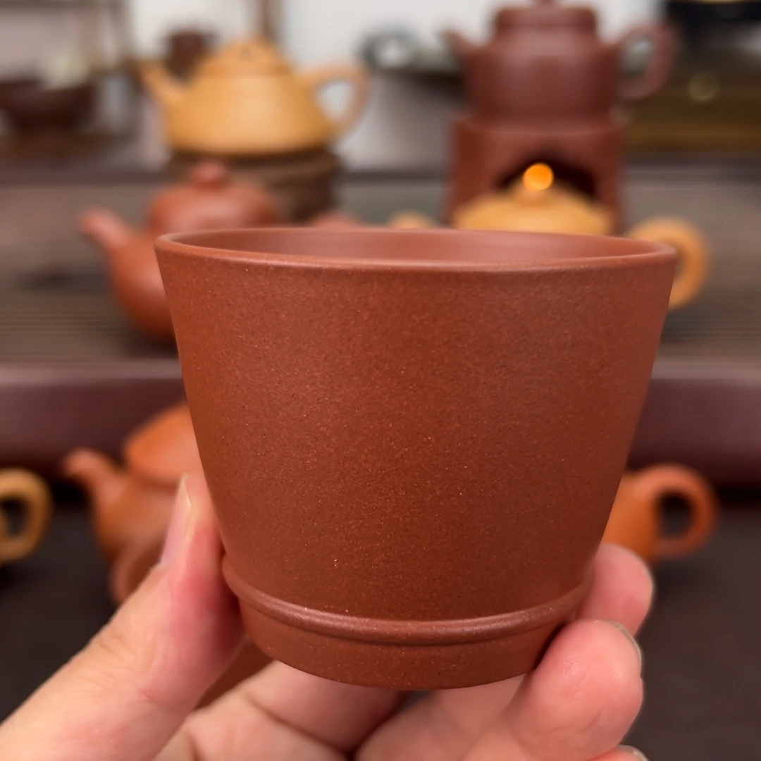 茶壶紫砂红棕泥 100 毫升