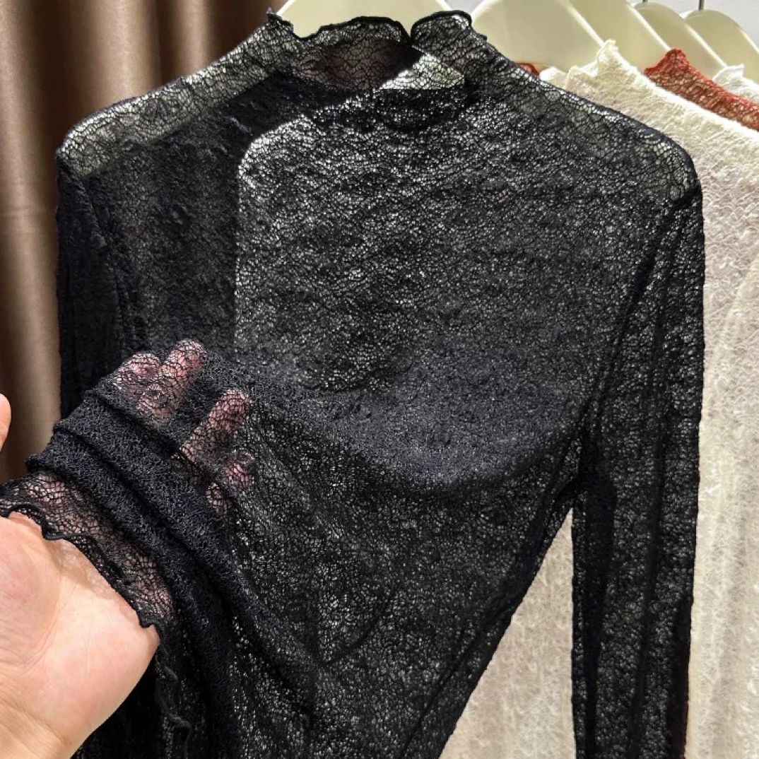 【小白姐姐】新款纯欲风蕾丝搭配打底