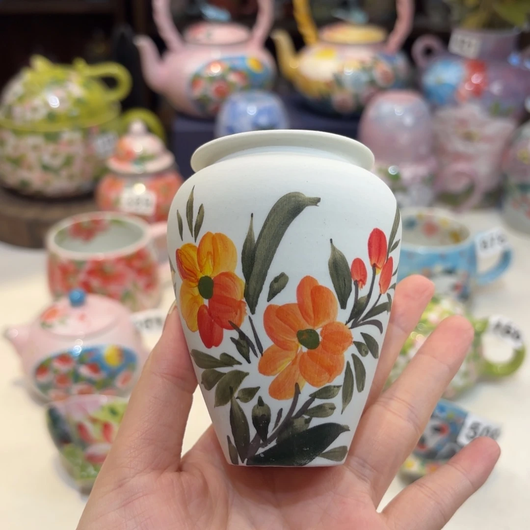 景德镇手绘高温釉下彩陶瓷茶具