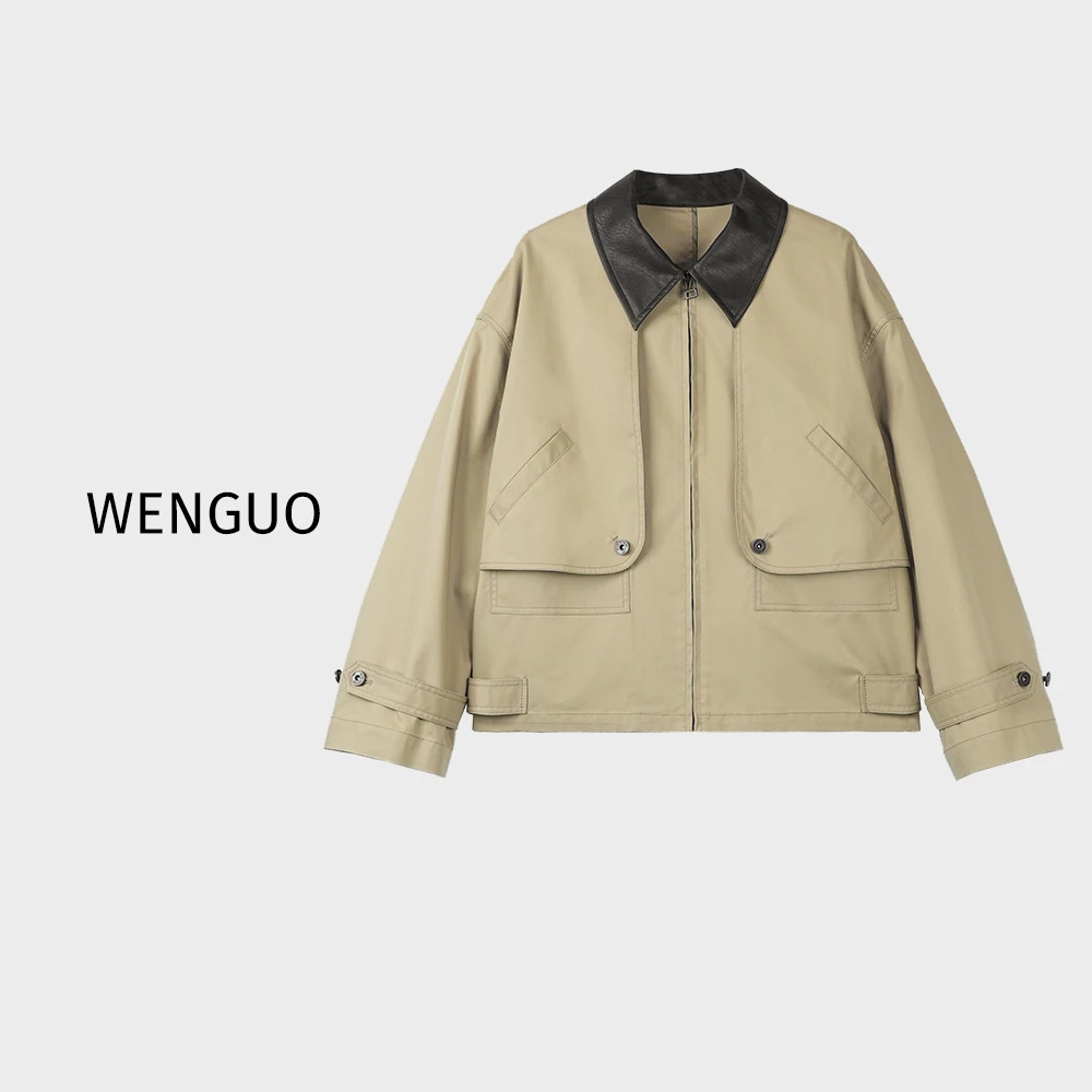 【北欧海岛】翻领时尚休闲简约女士短款外套