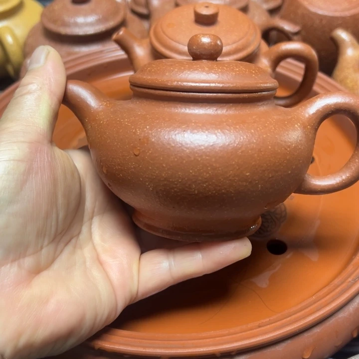 茶壶紫砂宜兴原矿红降坡