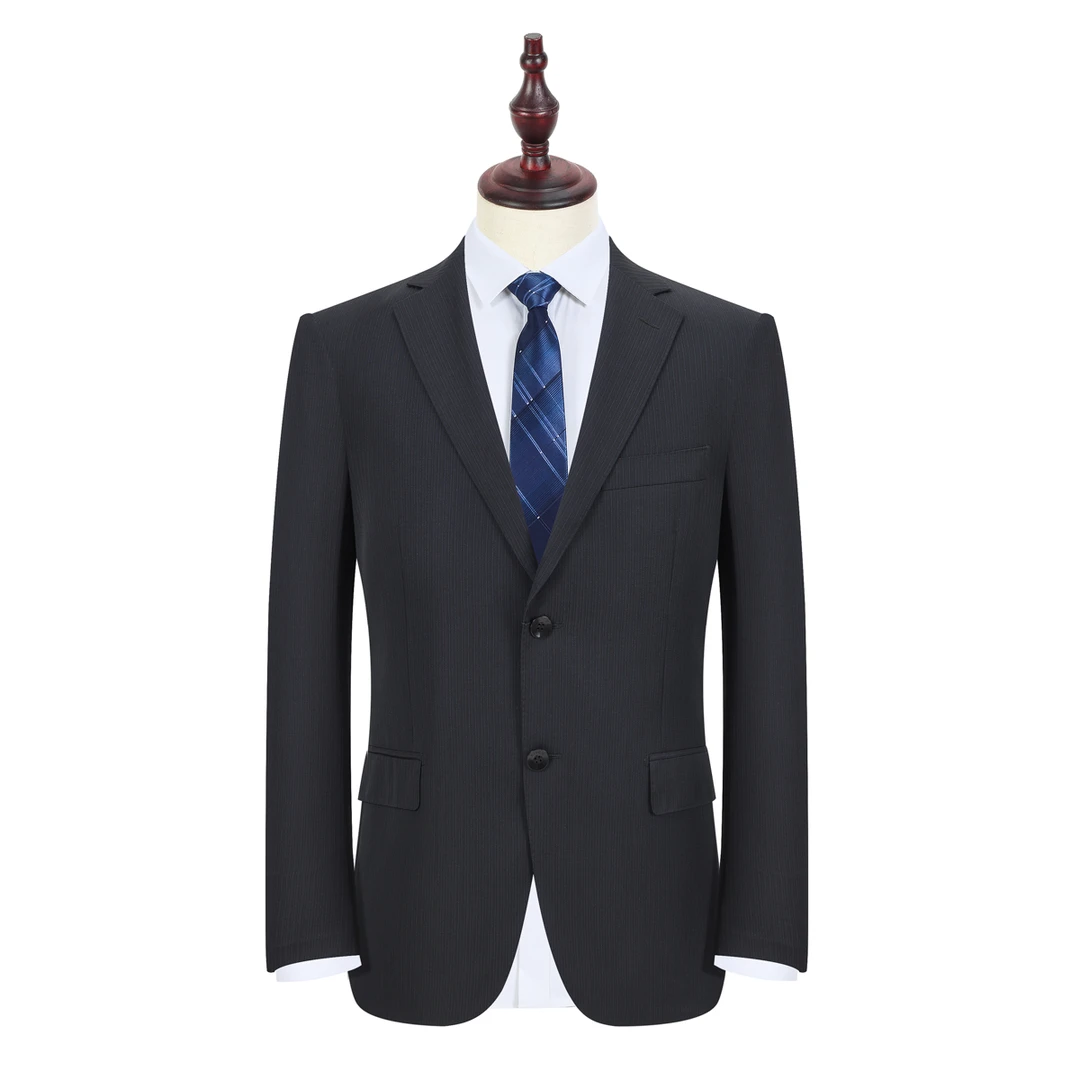 KFMCBA1080 进口面料[1881]150支男士春秋二扣商务上班西服中开叉