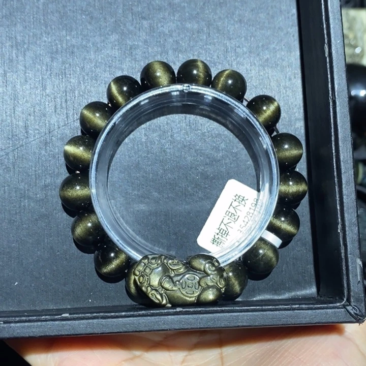 黑曜岩手链未镶嵌带****?