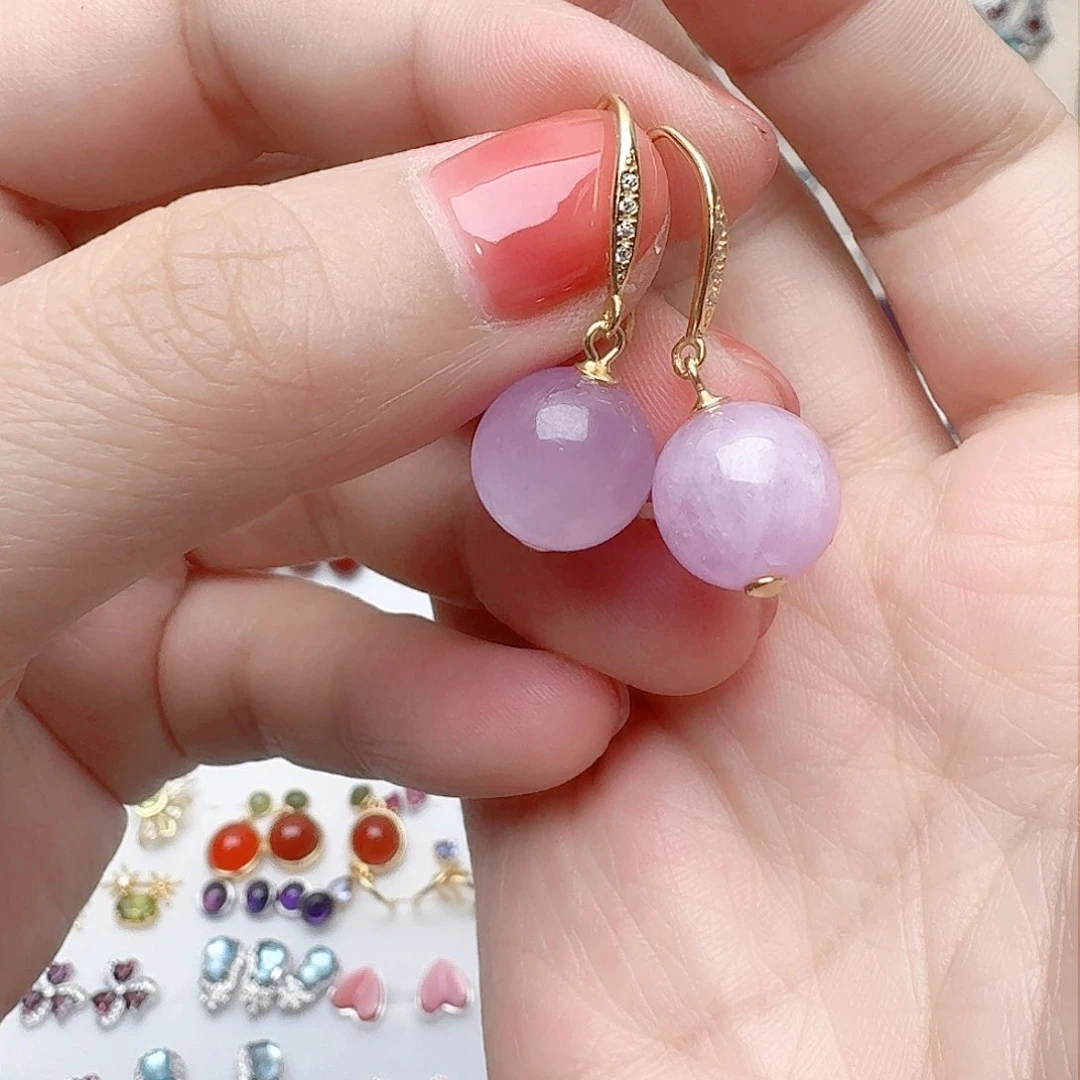 水晶耳饰未镶嵌耳钉