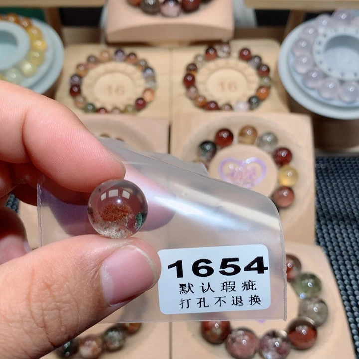 柒***七未镶嵌水晶项链单珠