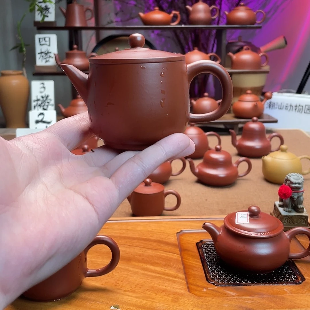 紫砂茶壶独****。手拉壶汉瓦150c