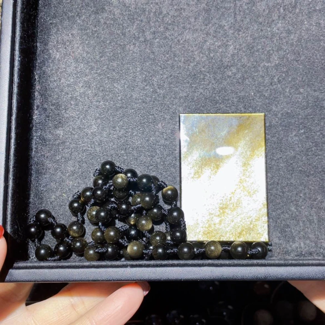 【闪购商品】黑曜岩吊坠(赠链)未镶嵌路****哥