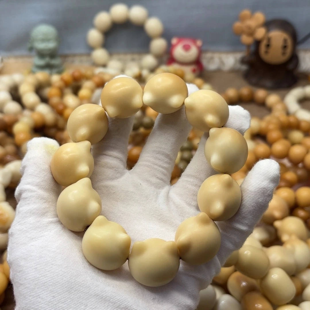 吊坠菩提根/象牙果牙果瑕疵猫头868
