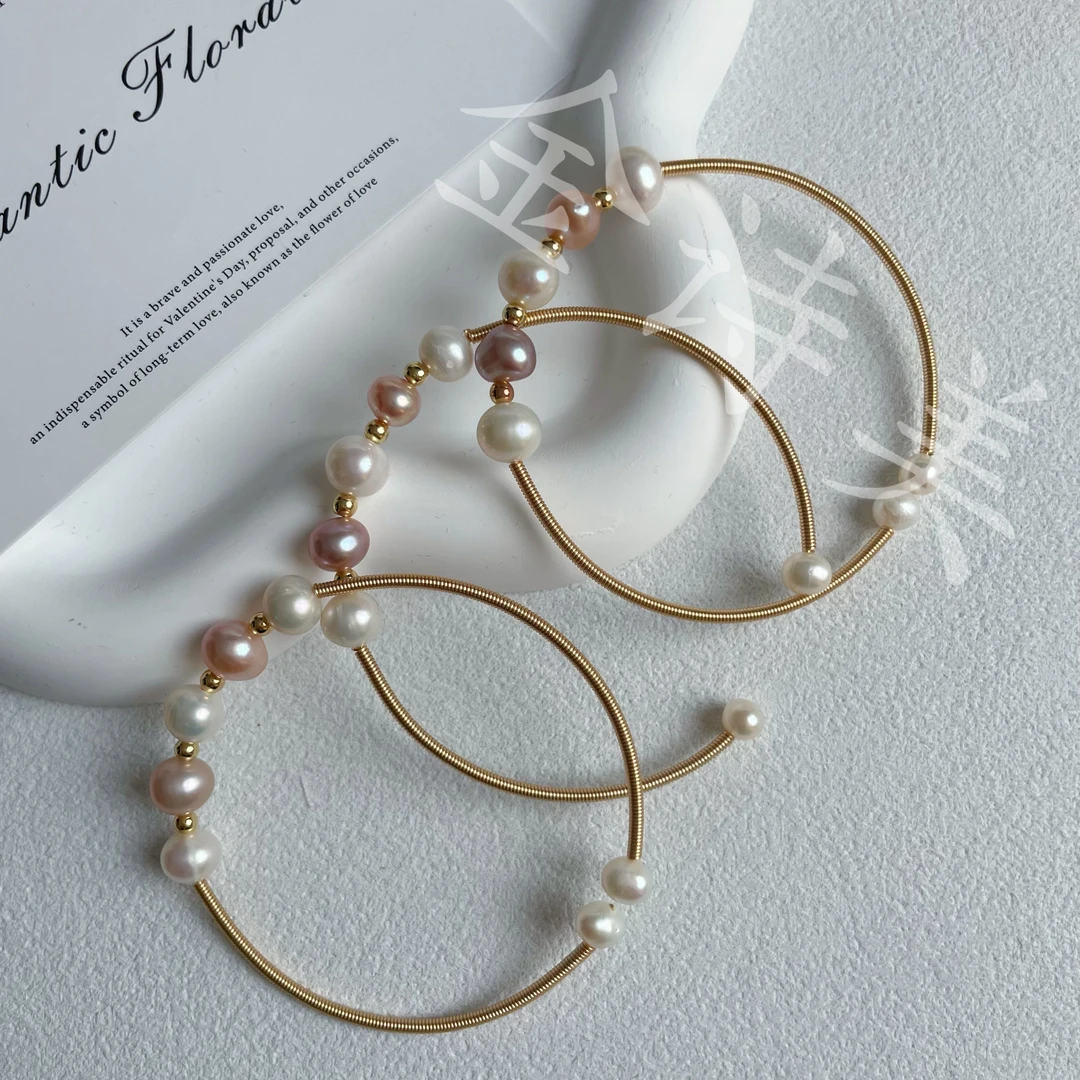 【新人必买三条】合金珍珠手镯 5-7mm （诗冉）X834（多样性发一）