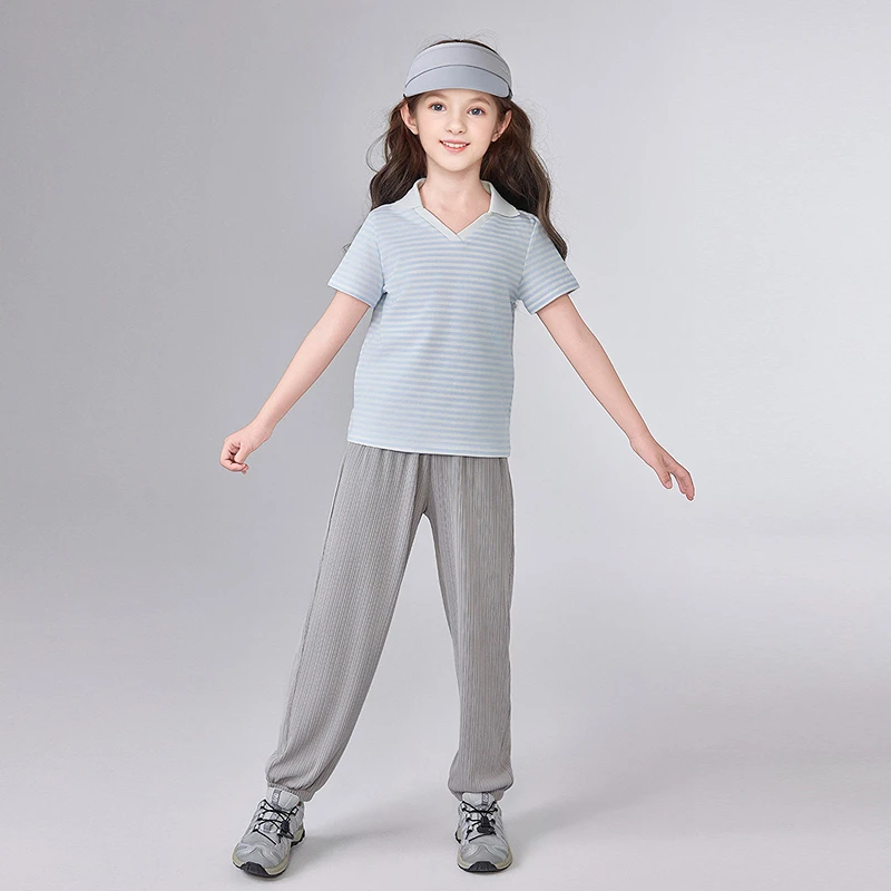 笛莎女童夏季防蚊裤2025新款儿童宽松休闲裤运动束脚裤-73252A301