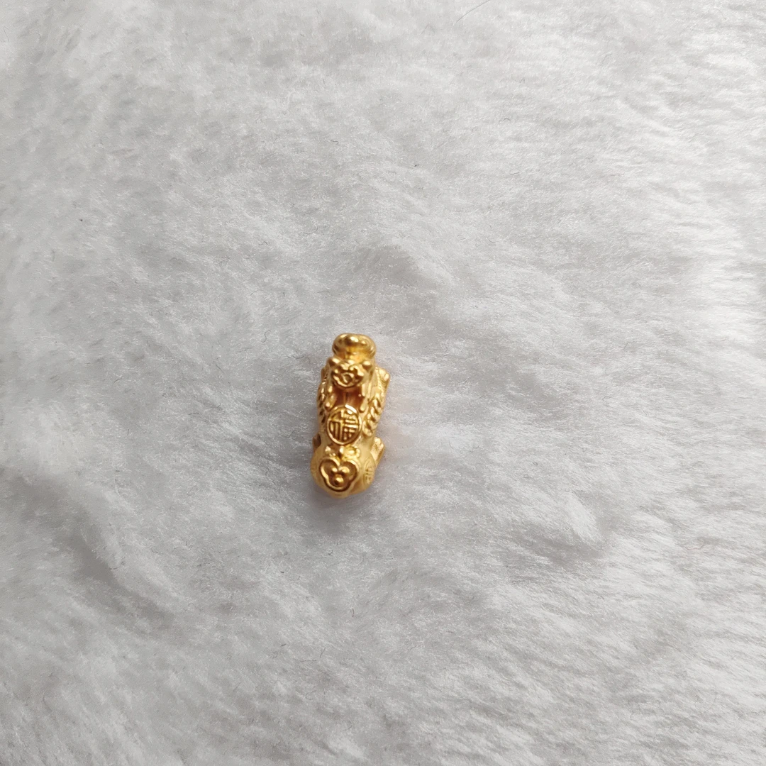 金元宝足金999貔貅珠子首饰