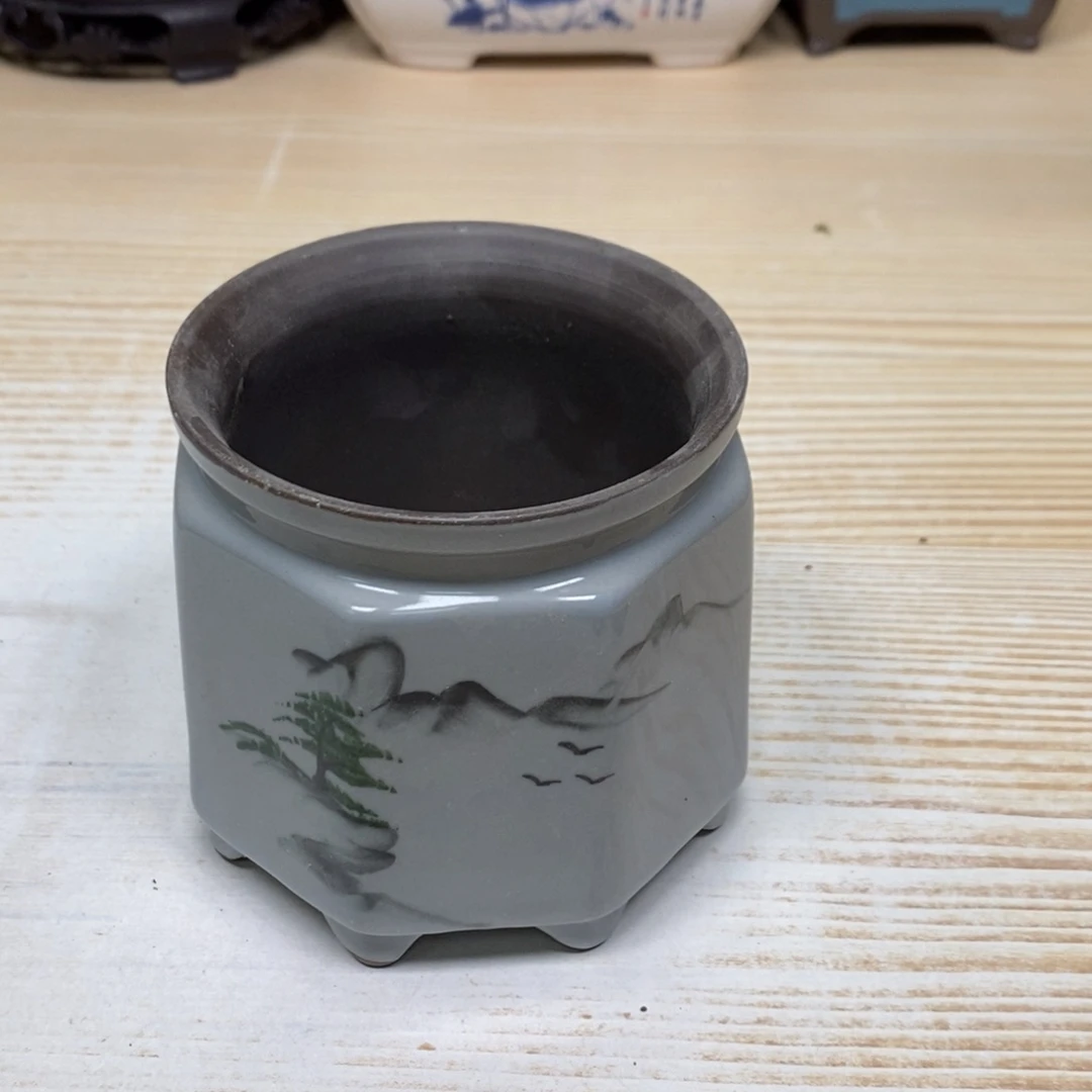 紫砂陶瓷花盆浮力