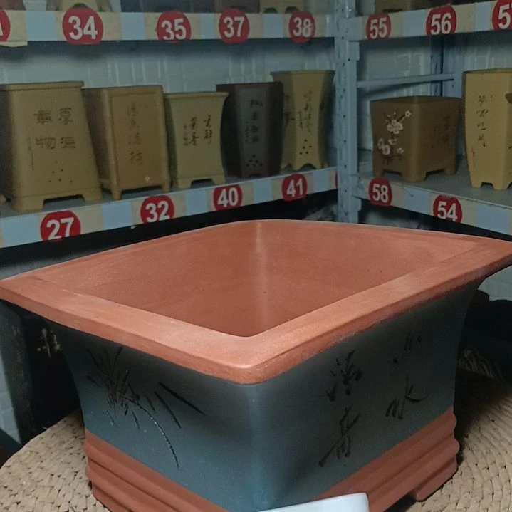 红陶陶瓷花盆#紫砂盆景花盆