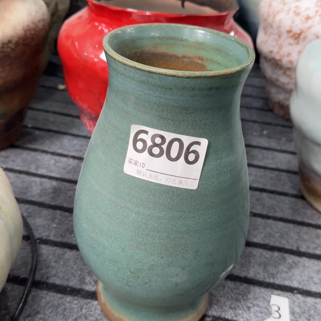 气***B摆件陶景德镇高温花瓶编码6806高29口9默认无孔