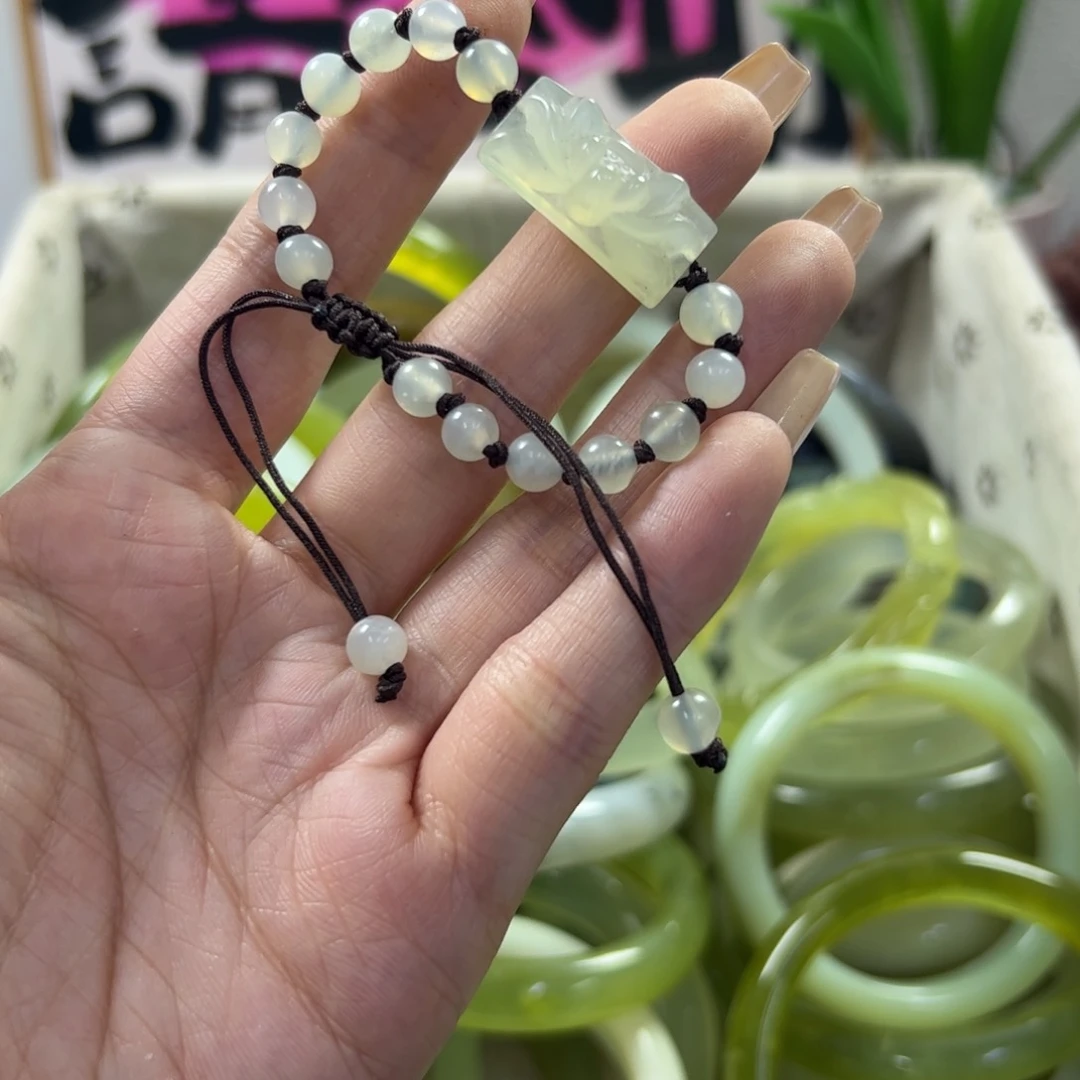 蛇纹石玉手镯未镶嵌49