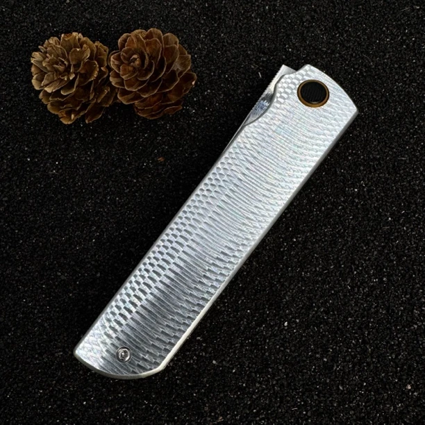 【金剛】全金属TC4镀钛手柄进口SKD-11超级合金钢打造户外水果刀