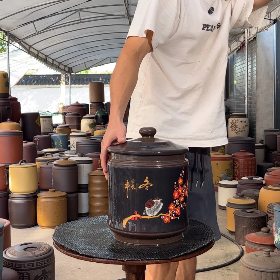 紫砂茶叶罐微瑕不退不换
